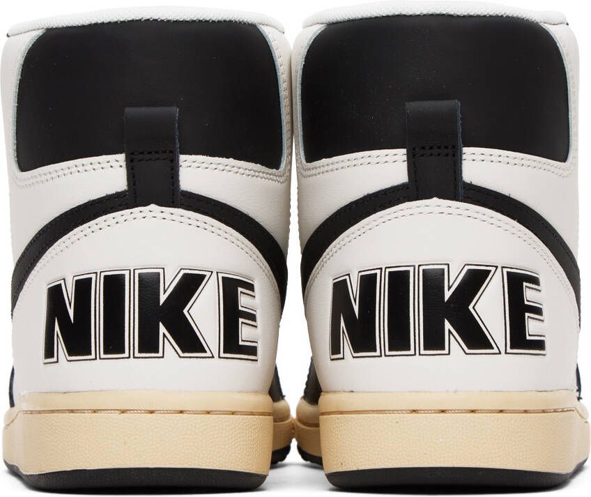 Nike White & Black Terminator High Sneakers