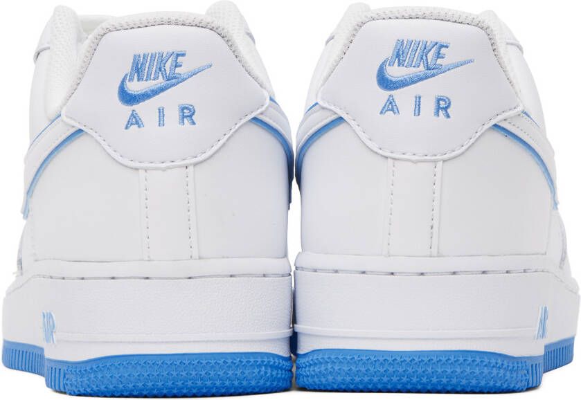 Nike White & Blue Air Force 1 '07 Sneakers