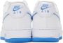 Nike White & Blue Air Force 1 '07 Sneakers - Thumbnail 2