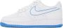 Nike White & Blue Air Force 1 '07 Sneakers - Thumbnail 3