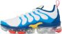 Nike White & Blue Air VaporMax Plus Sneakers - Thumbnail 3