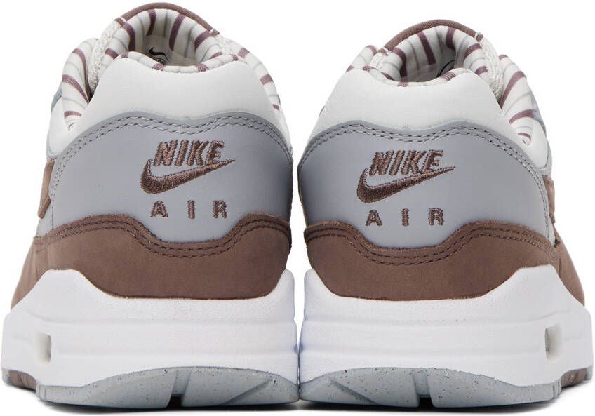 Nike White & Brown Air Max 1 Shima Sneakers