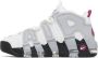 Nike White & Gray Air More Uptempo Sneakers - Thumbnail 3