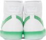 Nike White & Green Blazer Mid '77 Sneakers - Thumbnail 2
