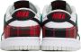 Nike White & Green Dunk Low Sneakers - Thumbnail 2