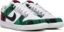 Nike White & Green Dunk Low Sneakers - Thumbnail 4
