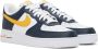 Nike White & Navy Air Force 1 '07 Sneakers - Thumbnail 4