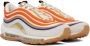Nike White & Orange Air Max 97 SE Sneakers - Thumbnail 4