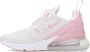 Nike White & Pink Air Max 270 Sneakers - Thumbnail 3