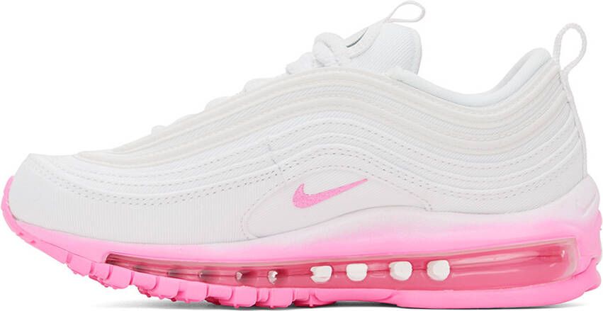 Nike White & Pink Air Max 97 SE Sneakers