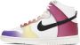 Nike White & Purple Dunk High Sneakers - Thumbnail 3
