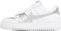 Nike White & Silver Air Force 1 Shadow Sneakers - Thumbnail 3