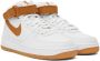 Nike White & Tan Air Force 1 '07 Sneakers - Thumbnail 4