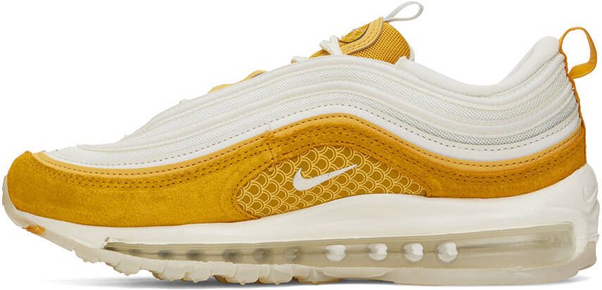 Nike White & Yellow Air Max 97 Premium Sneakers