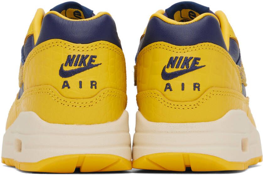 Nike Yellow & Navy Air Max 1 Premium Sneakers