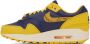 Nike Yellow & Navy Air Max 1 Premium Sneakers - Thumbnail 3
