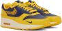 Nike Yellow & Navy Air Max 1 Premium Sneakers - Thumbnail 4
