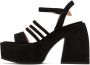 Nodaleto Black Bulla Chibi Heeled Sandals - Thumbnail 3