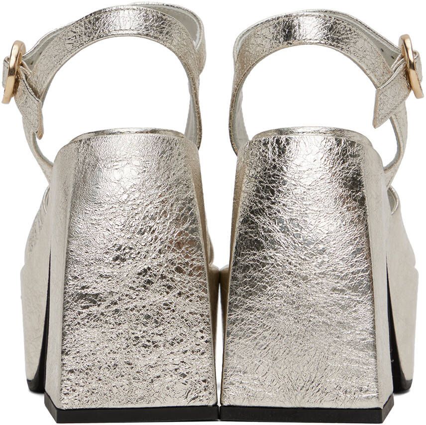 Nodaleto Silver Joni Heeled Sandals