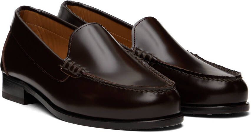 Nothing Written Brown Polished Classic Loafers
