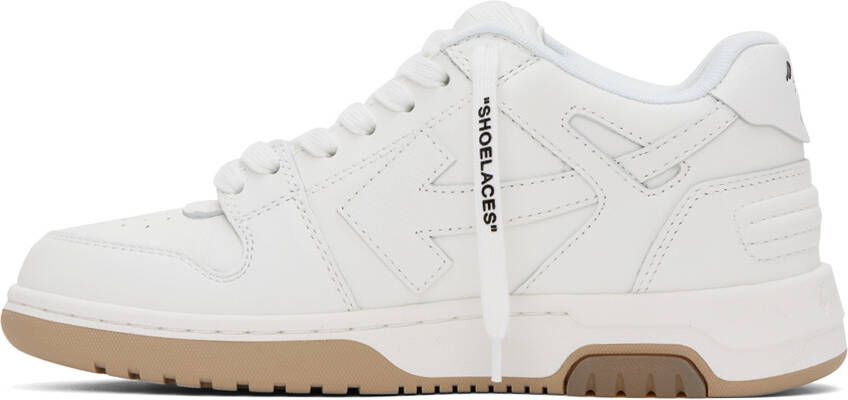 Off-White & Beige Out Of Office 'For Walking' Sneakers