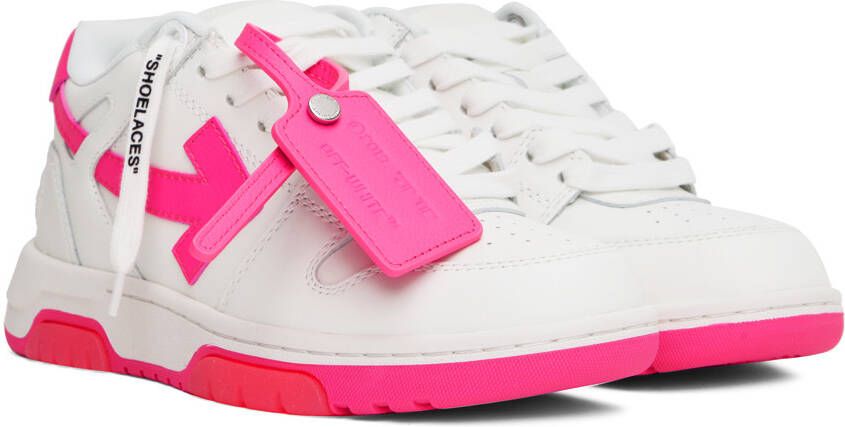 Off-White & Pink Out Of Office Sneakers