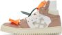 Off-White Beige Leather 3.0 Off Court High Sneakers - Thumbnail 3