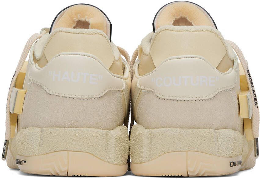 Off-White Beige Puzzle Couture Sneakers