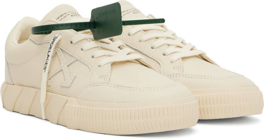 Off-White Beige Vulcanized Sneakers