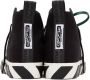 Off-White Black Mid-Top Vulcanized Sneakers - Thumbnail 2