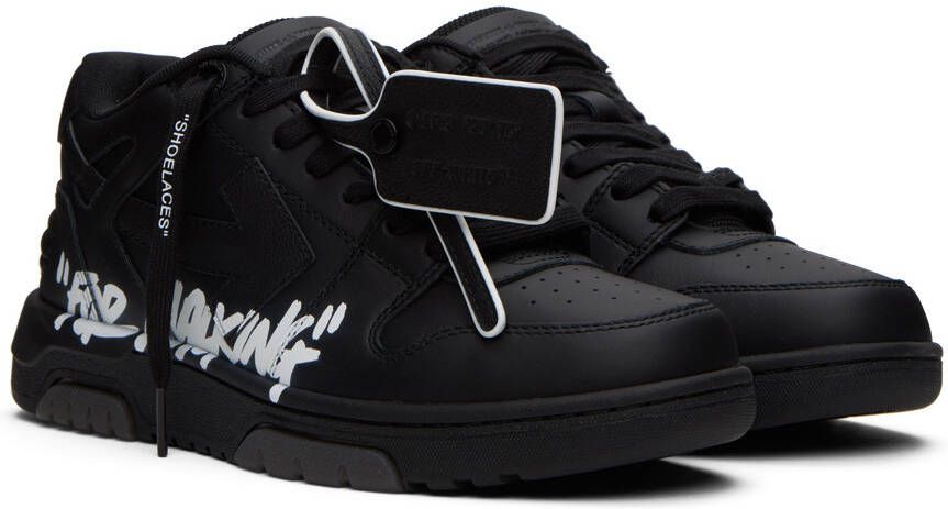 Off-White Black Out Of Office 'For Walking' Sneakers