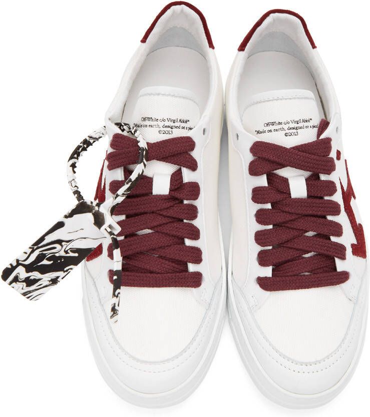 Off-White Burgundy 2.0 Low Top Sneakers
