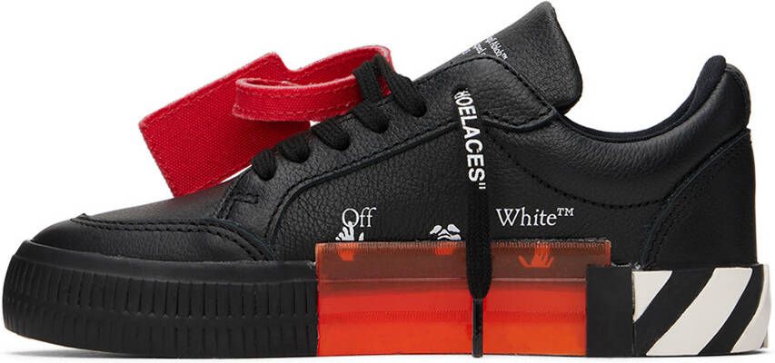 Off-White Kids Black Vulcanized Sneakers