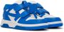 Off-White Kids Blue & White Out Of Office Straps Sneakers - Thumbnail 4