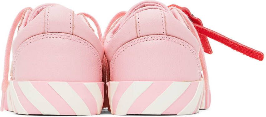 Off-White Kids Pink & White Vulcanized Sneakers