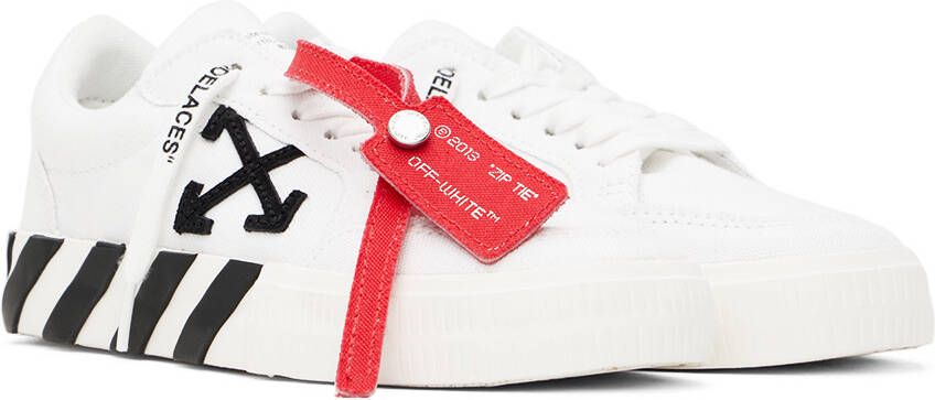 Off-White Kids White & Black Vulcanized Sneakers