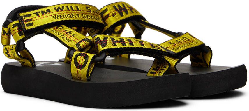 Off-White Kids Yellow & Black Industrial Sandals