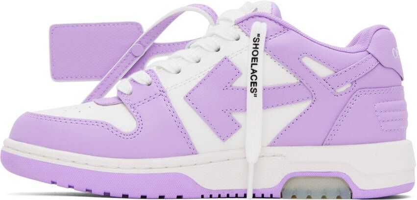 Off-White Purple & White Out Of Office Sneakers