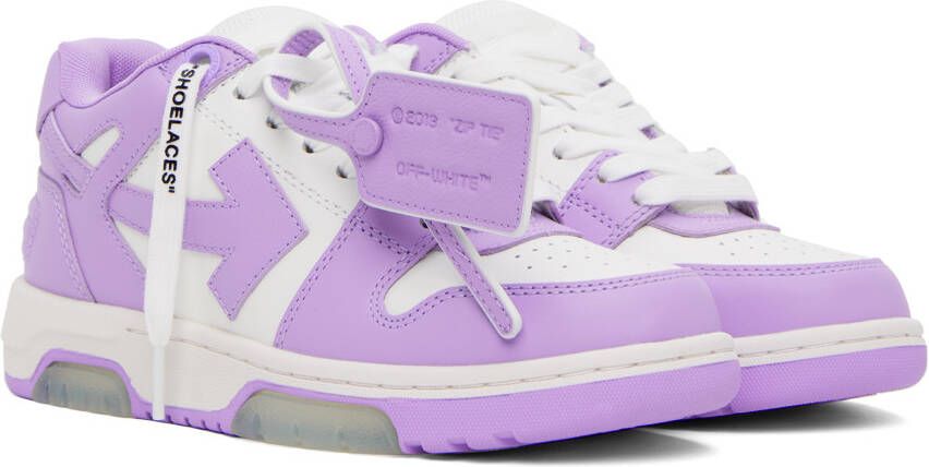 Off-White Purple & White Out Of Office Sneakers