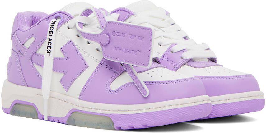 Off-White Purple & White Out Of Office Sneakers