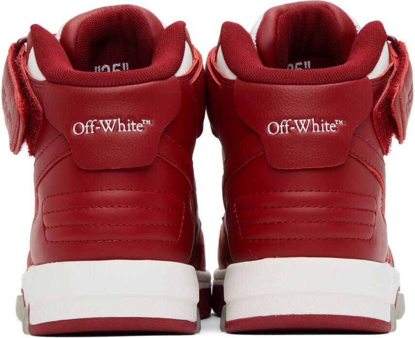 Off-White Red & White Out Of Office Sneakers