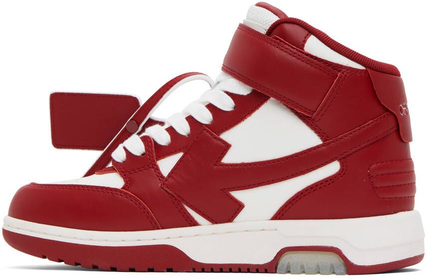 Off-White Red & White Out Of Office Sneakers