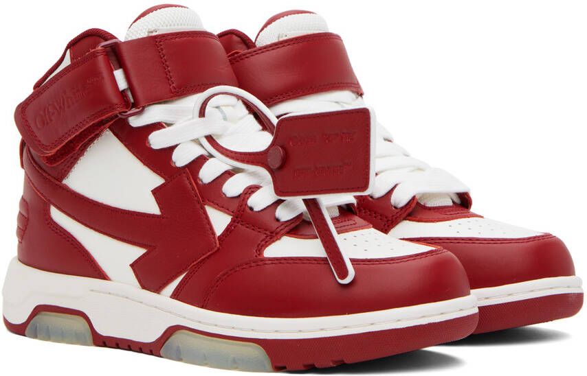 Off-White Red & White Out Of Office Sneakers