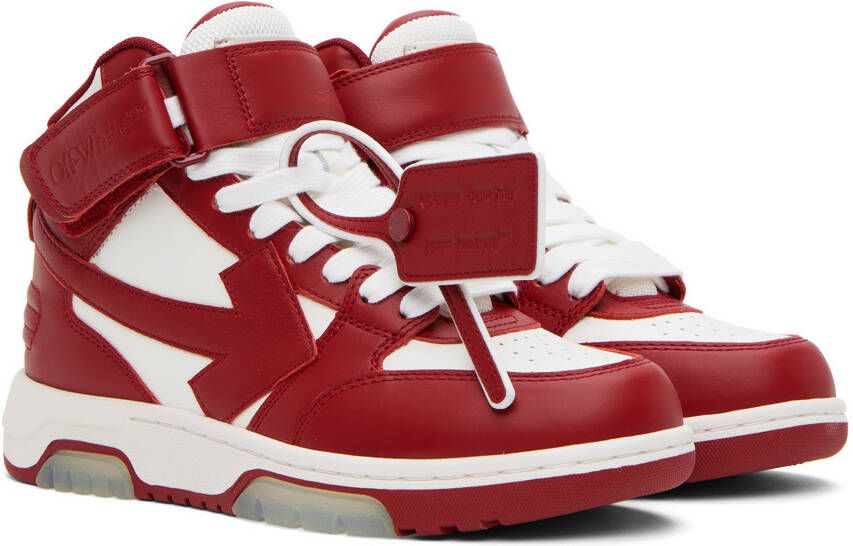 Off-White Red & White Out Of Office Sneakers