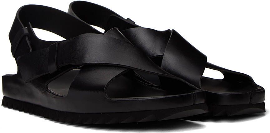 Officine Creative Black Agorà 007 Sandals