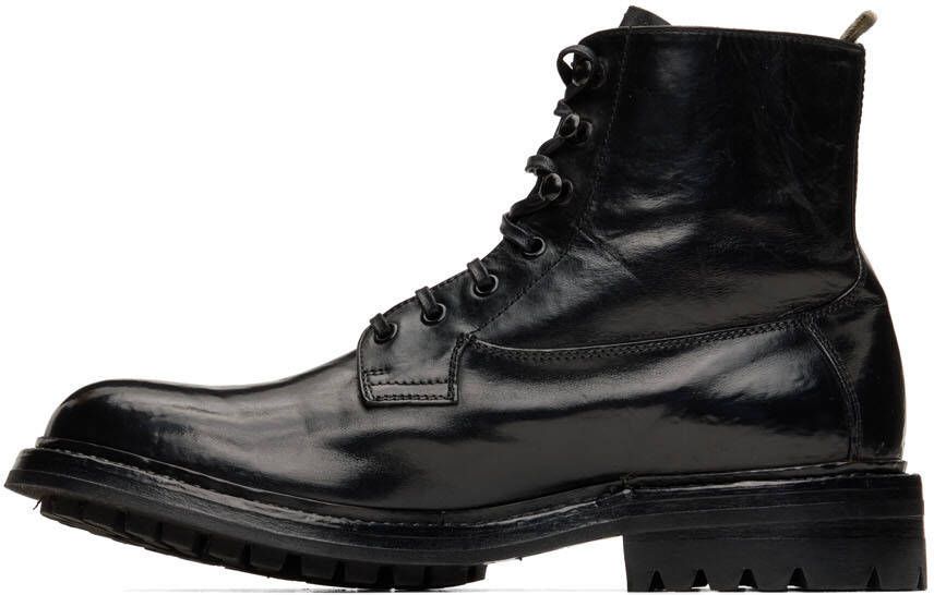Officine Creative Black Exeter 4 Boots