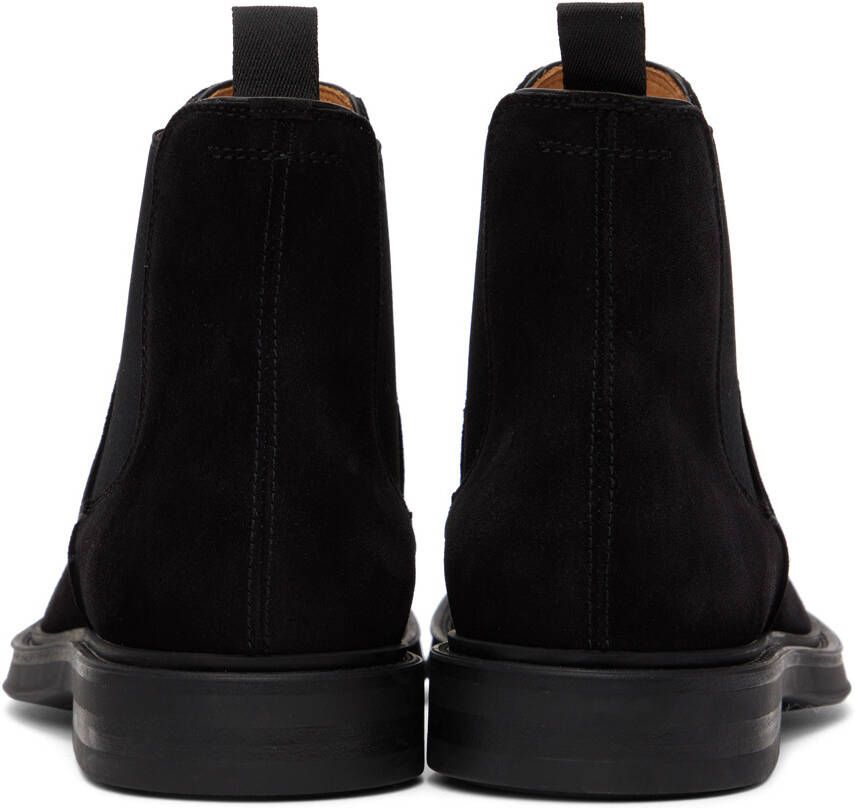 Officine Creative Black Suede Chelsea Boots