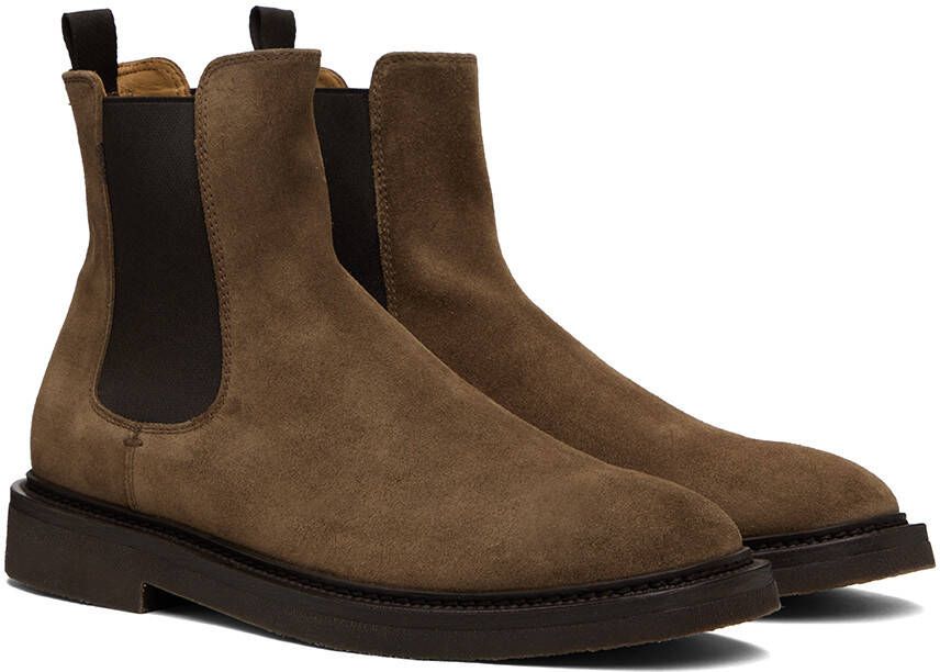 Officine Creative Brown Hopkins 204 Chelsea Boots