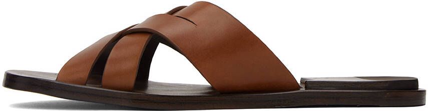 Officine Creative Inner crossover-strap sandals - Brown