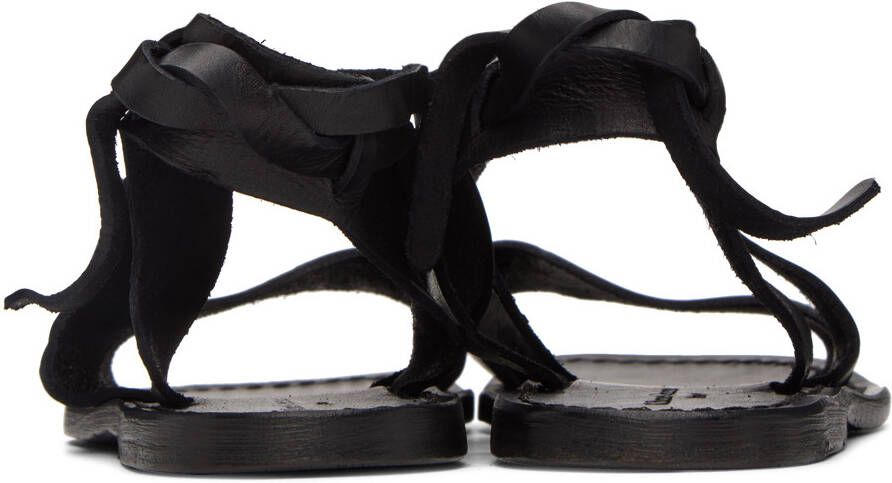 Officine Générale Black Positano Sandals